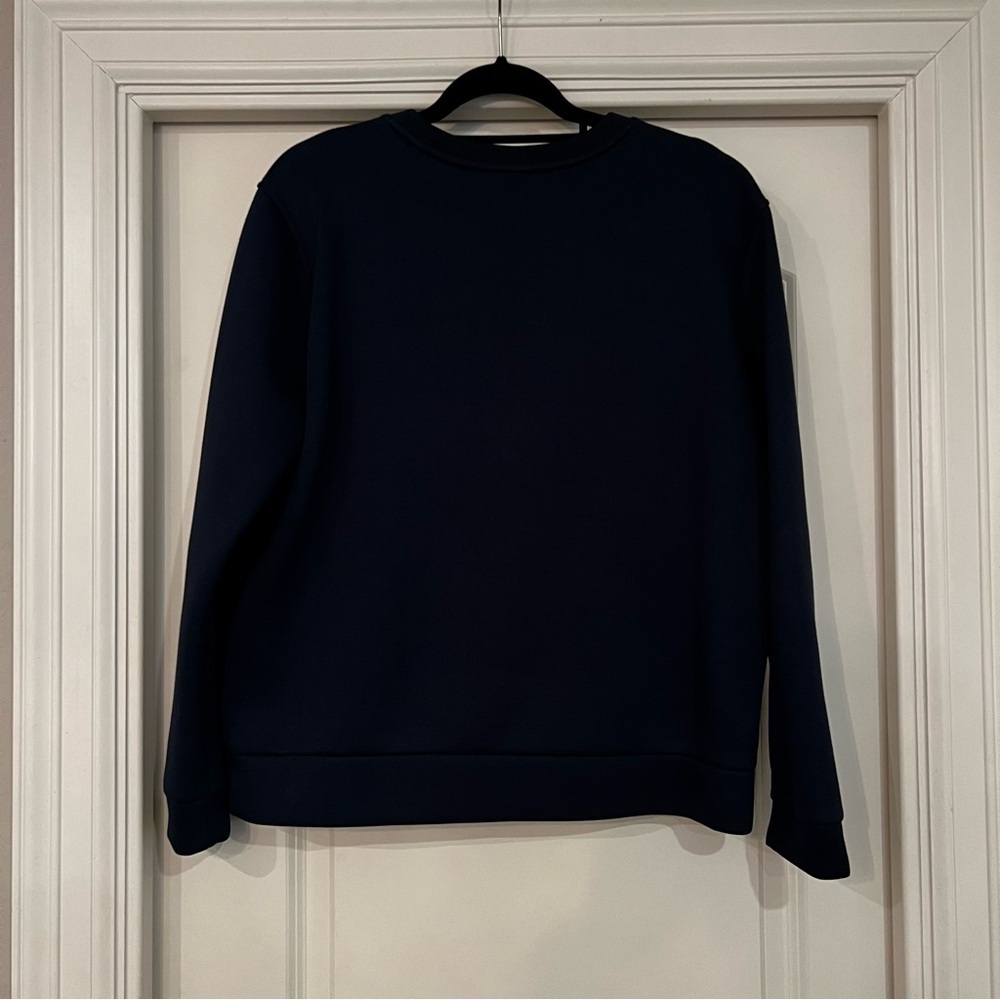 Navy H&M Beaded Leaf Sweatshirt Size Medium - Picture 4 of 5